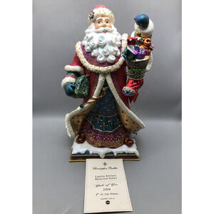 Christopher Radko Yule of Yore Old World Santa 2004 Musical Limited Edition READ